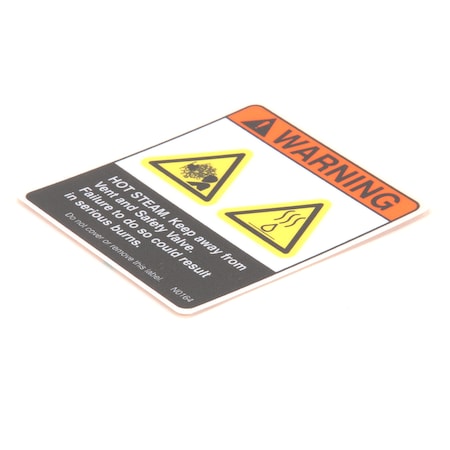 Bki Decal, Hot Steam Safety Valve N0164